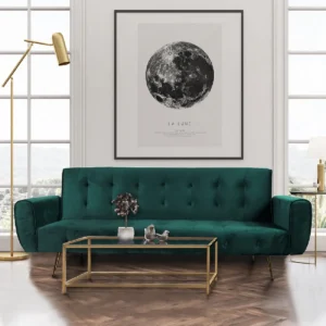 c Le Quai Des Affaires Canapé convertible ODIN 3 places Vert