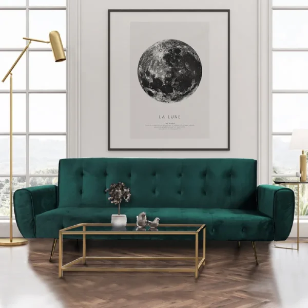 c Le Quai Des Affaires Canapé convertible ODIN 3 places Vert