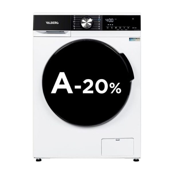 Lave-linge hublot 12 kg valberg wf 1214 a-20 w566c