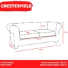 LE QUAI DES AFFAIRES Chesterfield 2 places – Gris