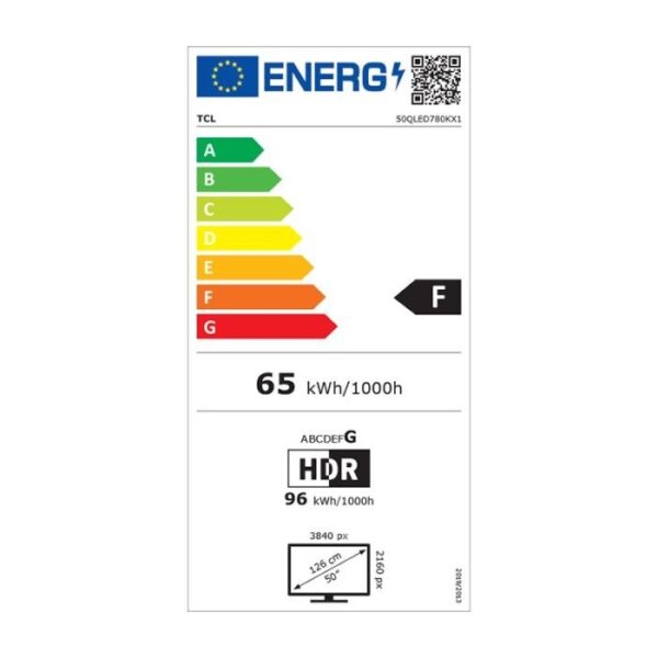 TCL 50Qled780K – TV 50″ Qled Googletv