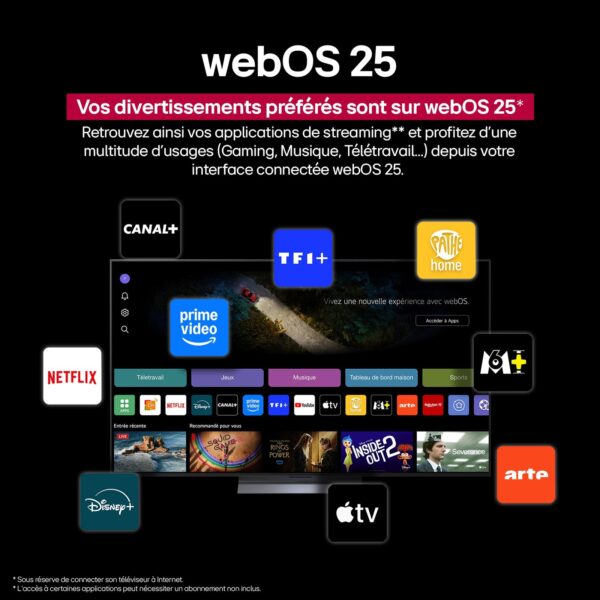 TV LG OLED 4K 164 cm OLED65G54LW evo OLED G5 2025