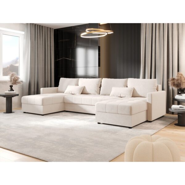 Canapé d'angle panoramique convertible MOSIA