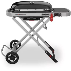 Barbecue gaz WEBER Traveler Black sur chariot, 63.5x34.3 cmcm