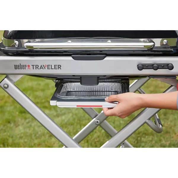 Barbecue gaz WEBER Traveler Black sur chariot, 63.5x34.3 cmcm