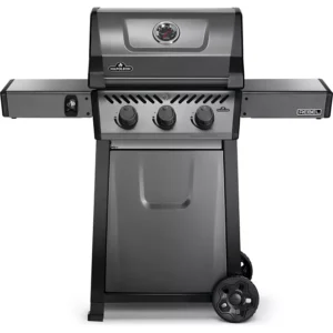 Barbecue gaz NAPOLEON Freestyle F365PGT-FR gris noir 3 brûleurs sur chariot, 51x45 cm