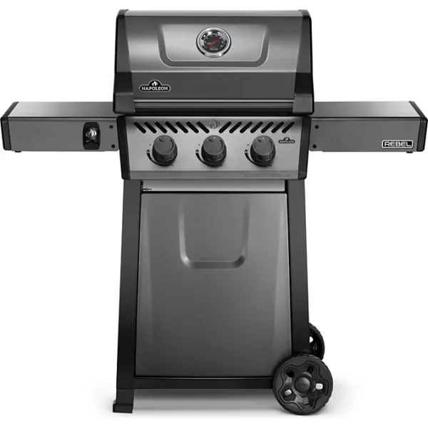 C Barbecue gaz NAPOLEON Freestyle F365PGT-FR gris noir 3 brûleurs sur chariot, 51x45 cm