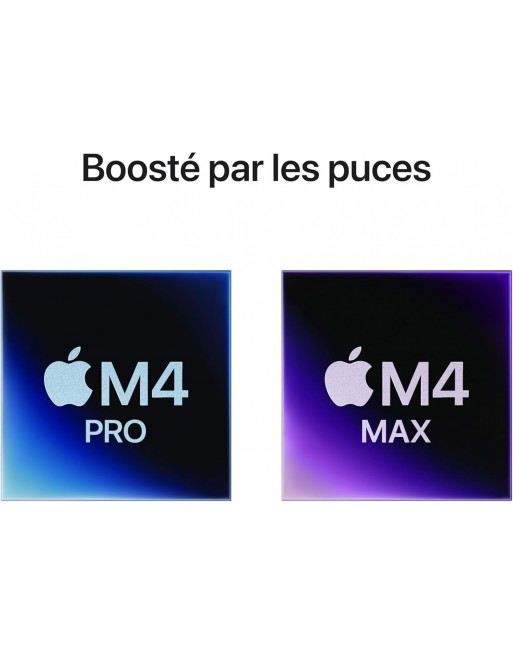 MacBook Pro 16" M4 Pro 24 Go RAM 512 Go SSD CPU 14 cœurs GPU 20 cœurs Noir Sidéral