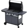 Barbecue gaz CAMPINGAZ SELECT 4 EXS noir 4 brûleurs sur chariot 70x40 cm