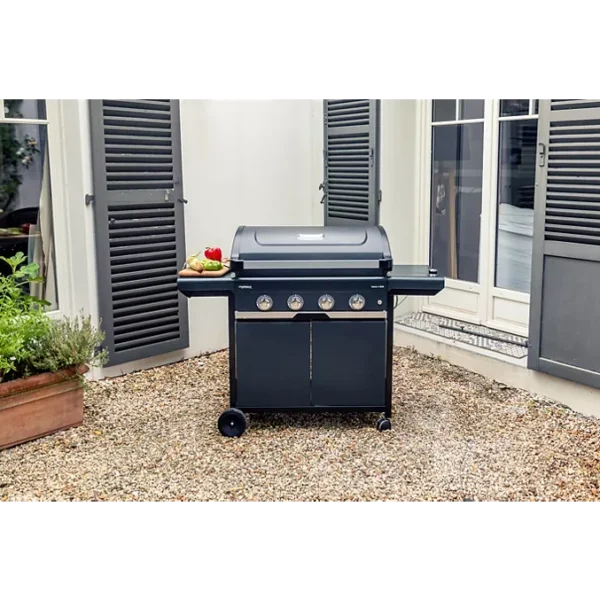 Barbecue gaz CAMPINGAZ SELECT 4 EXS noir 4 brûleurs sur chariot 70x40 cm