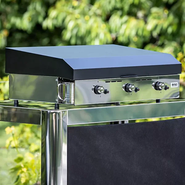 EEEE Plancha gaz ENO Initial 65 Inox 3 brûleurs à poser, 62x36 cm