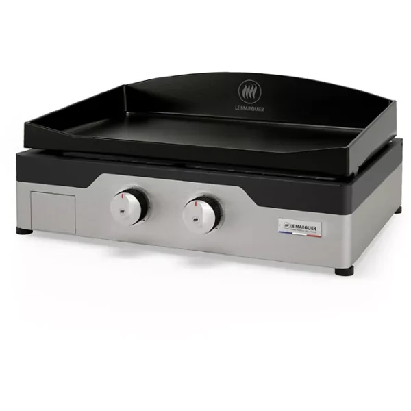 Plancha gaz LE MARQUIER Signature Allure 260 Duo 2 brûleurs à poser, 60x40 cm
