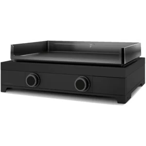 G Plancha gaz FORGE ADOUR modern G 60 A N noir 2 brûleurs à poser, 60.5x42 cm