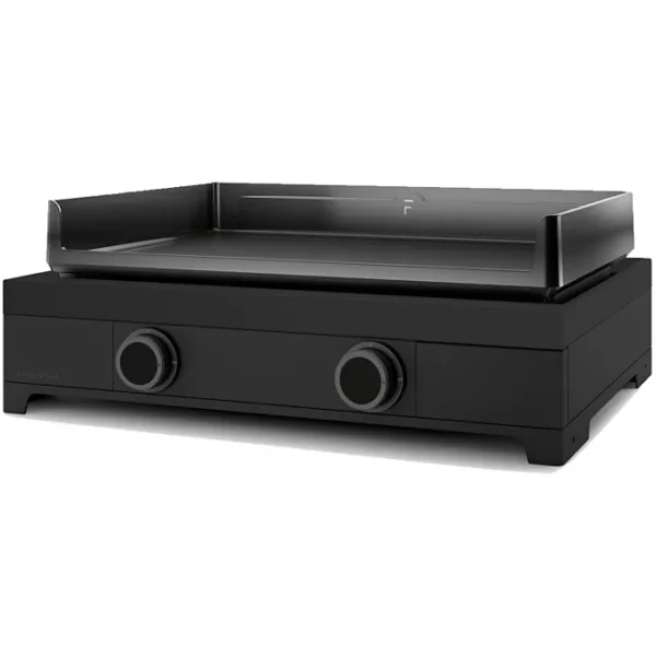 G Plancha gaz FORGE ADOUR modern G 60 A N noir 2 brûleurs à poser, 60.5x42 cm