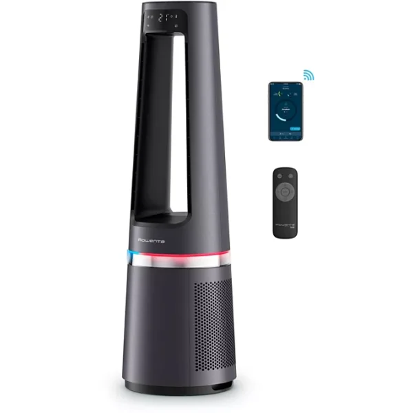 H Purificateur d'air, ventilateur, chauffage ROWENTA Eclipse 3 en 1 connect QU5072F0