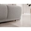 Canapé d'angle Panoramique convertible BELUGIA en tissu anti tâche hydrophobe