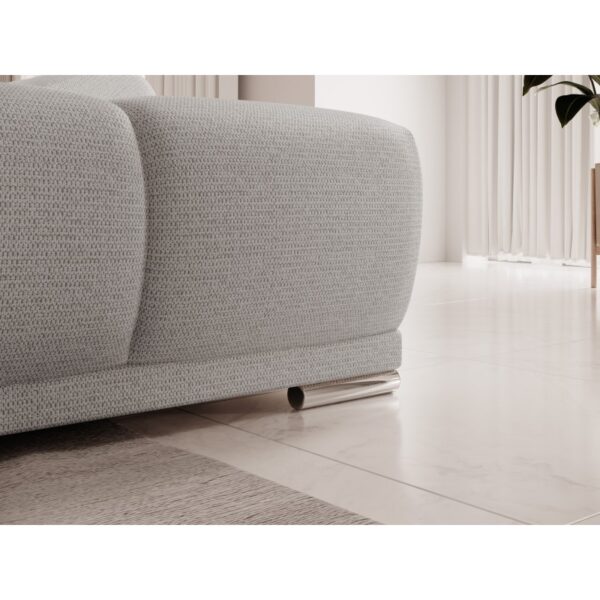 Canapé d'angle Panoramique convertible BELUGIA en tissu anti tâche hydrophobe