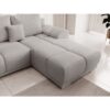 Canapé d'angle Panoramique convertible BELUGIA en tissu anti tâche hydrophobe