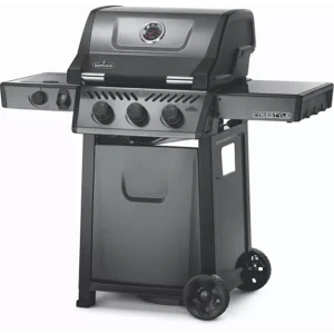 Barbecue gaz NAPOLEON Freestyle 3 bruleurs + 1 rechaud plat sur chariot, 51x45 cm