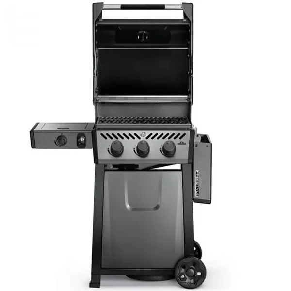 KKK Barbecue gaz NAPOLEON Freestyle 3 bruleurs + 1 rechaud plat sur chariot, 51x45 cm