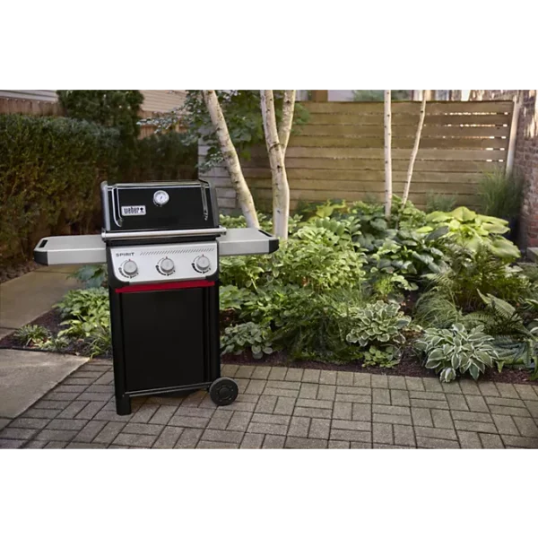 Barbecue gaz WEBER Spirit E-310 black 3 brûleurs sur chariot 52x45 cm
