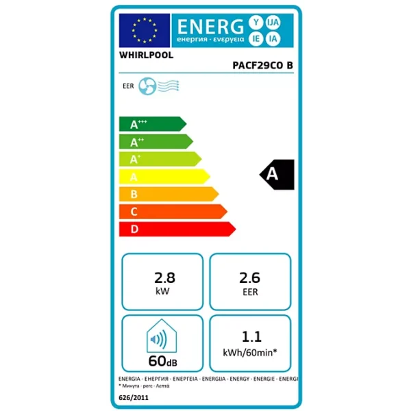 LLLL Climatiseur WHIRLPOOL PACF29COB