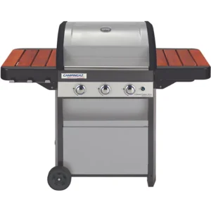 Barbecue gaz CAMPINGAZ 3 SERIES CLASSIC WLX inox 3 brûleurs sur chariot, 61x45 cm