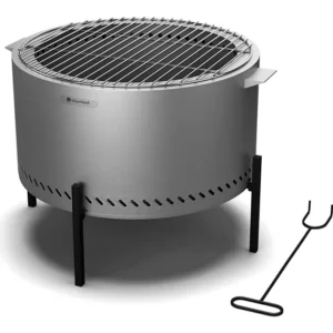 Brasero BLUMFELDT Ignite Pure sans fumée grill acier inox