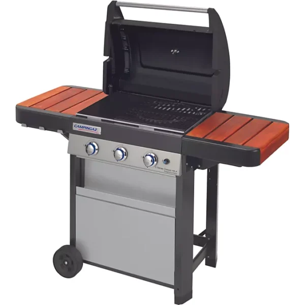 Barbecue gaz CAMPINGAZ 3 SERIES CLASSIC WLX inox 3 brûleurs sur chariot, 61x45 cm