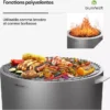 MMM Brasero BLUMFELDT Ignite Pure sans fumée grill acier inox