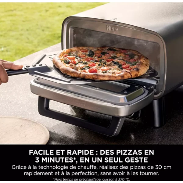Four à pizza électrique NINJA MO201EU inox noir pizza 30 cm, fonction air fryer, thermostat digital 4,7/5 (15)