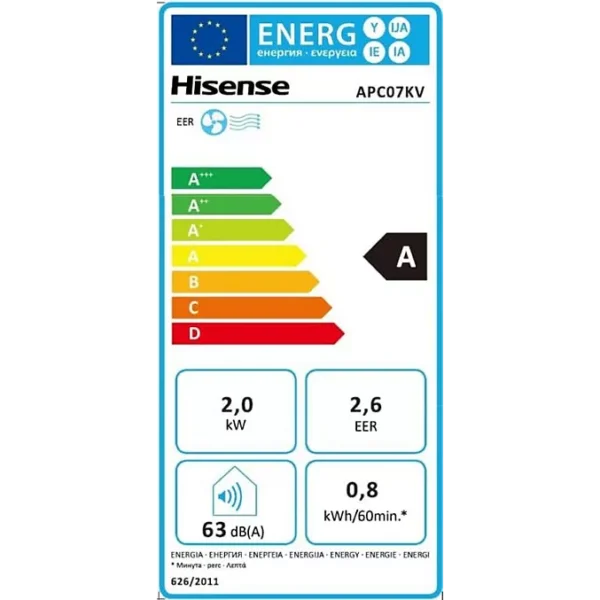 Climatiseur HISENSE APC07KV