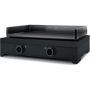 S Plancha électrique FORGE ADOUR Modern E 60 A N noir 2 brûleurs à poser 65.5x39.5 cm
