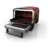 Four à pizza électrique NINJA Woodfire OO101EU orange inox, 1 pizza 30 cm, préchauffage 15 min, jusqu'à 370°C