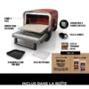 Four à pizza électrique NINJA Woodfire OO101EU orange inox, 1 pizza 30 cm, préchauffage 15 min, jusqu'à 370°C