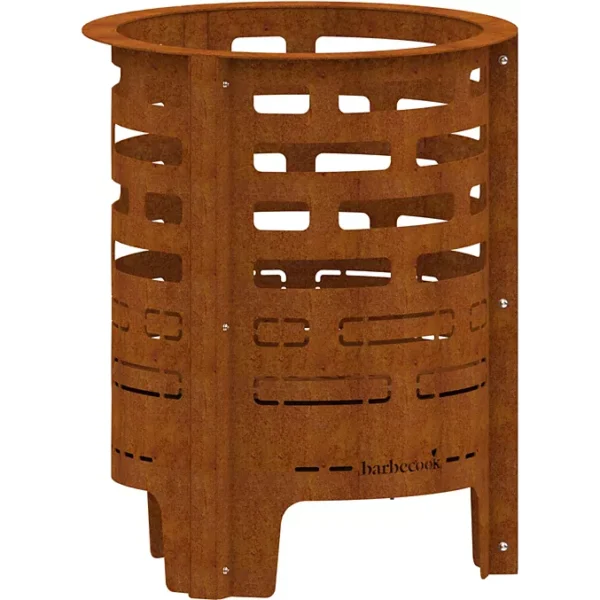 Brasero BARBECOOK Jules avec cendrier en acier corten BC-W