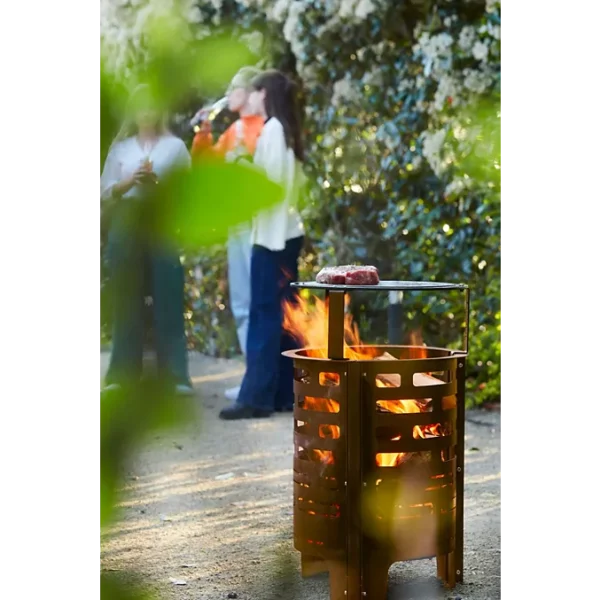 Brasero BARBECOOK Jules avec cendrier en acier corten BC-W