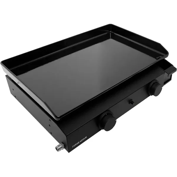 XXXX Plancha gaz FORGE ADOUR Base 60 Acier 2 brûleurs à poser, 57.5x37.9 cm