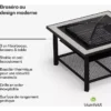 Brasero BLUMFELDT Merano Avanzato 87cm 3en1 grill table