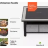 Brasero BLUMFELDT Merano Avanzato 87cm 3en1 grill table