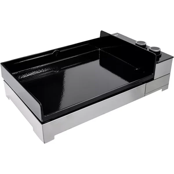 Plancha gaz FORGE ADOUR Premium 60 Inox 2brûleurs à poser, 58.5x40.5 cm