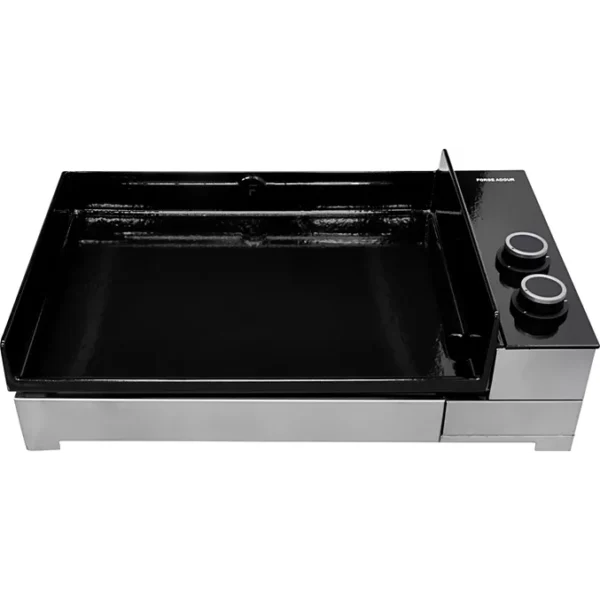 Plancha gaz FORGE ADOUR Premium 60 Inox 2brûleurs à poser, 58.5x40.5 cm