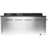 Plancha gaz FORGE ADOUR Premium 60 Inox 2brûleurs à poser, 58.5x40.5 cm