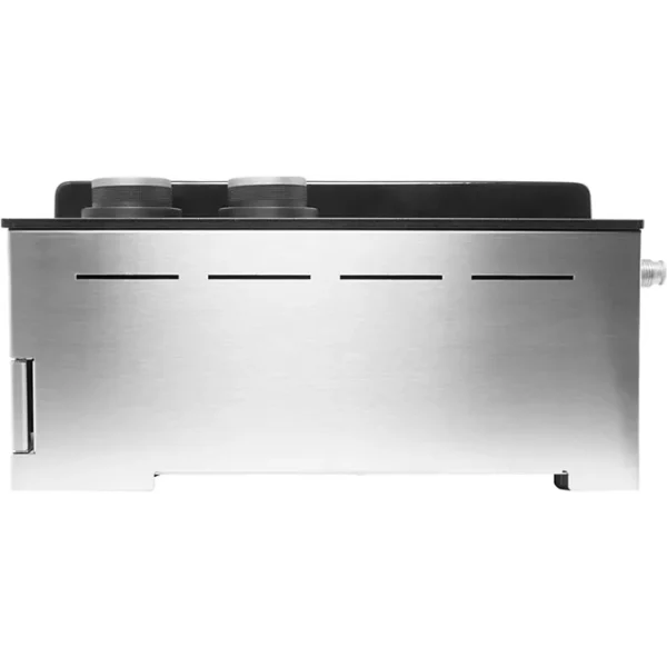 Plancha gaz FORGE ADOUR Premium 60 Inox 2brûleurs à poser, 58.5x40.5 cm