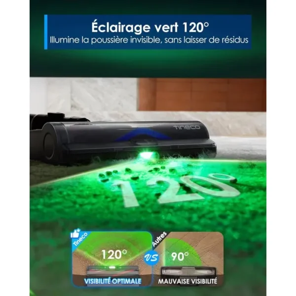 Aspirateur Balai Tineco Pure One S50 Pro - Aspiration 200AW