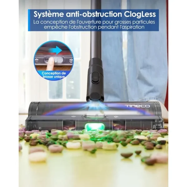 Aspirateur Balai Tineco Pure One S50 Pro - Aspiration 200AW