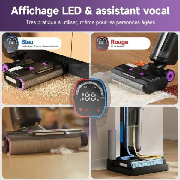 Aspirateur Laveur Sans Fil-Redkey W15