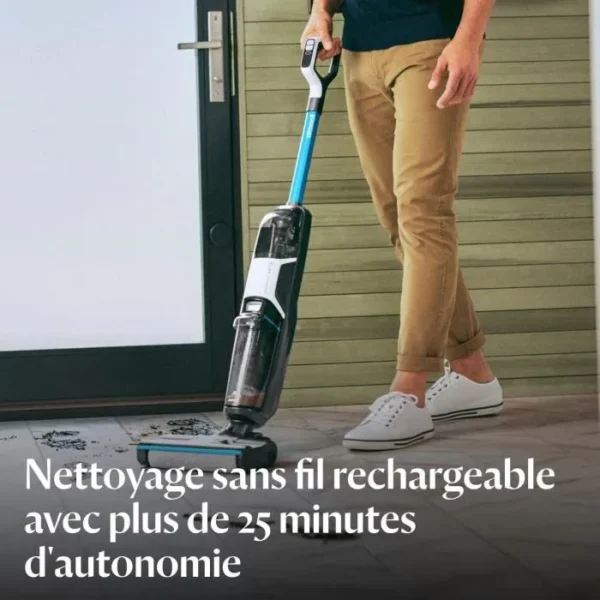 BISSELL Crosswave HF3 Select 3639N - Nettoyeur 3 en 1 sans fil - Silencieux et maniable