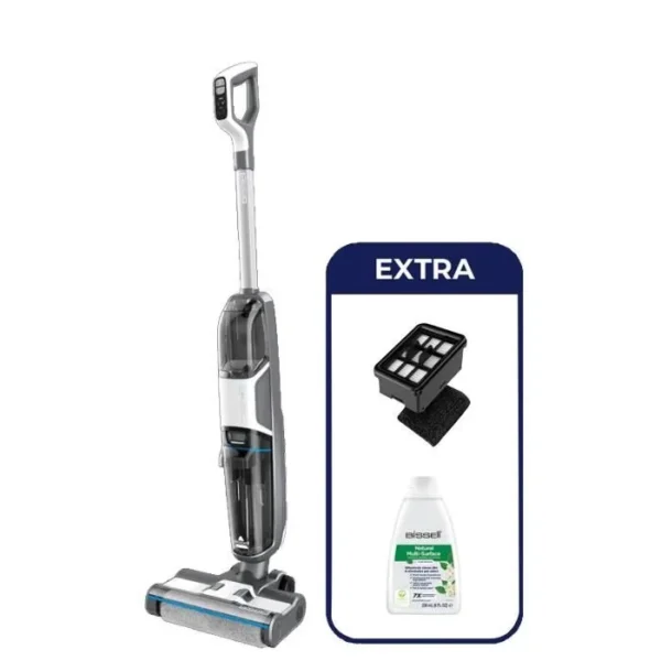 BISSELL Crosswave HF3 Select 3639N - Nettoyeur 3 en 1 sans fil - Silencieux et maniable