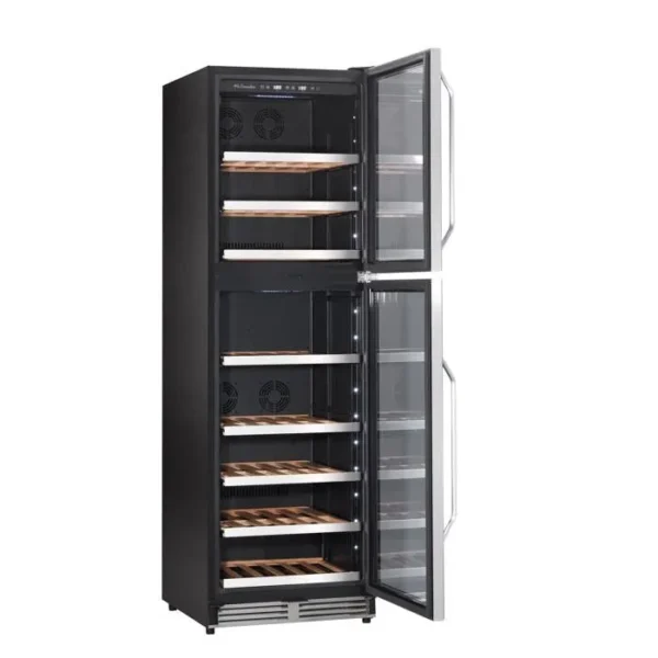 Cave à vin de Vieillissement MT166DP Enchassable Double Porte - 172 Bouteilles - La Sommelière